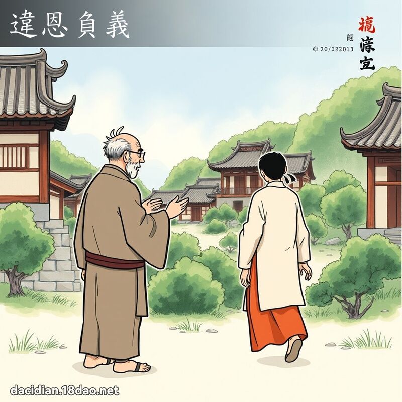 违恩负义 - 国语大辞典配图