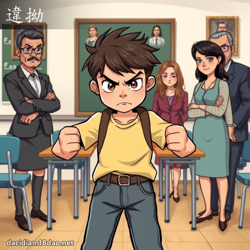 违拗 - 国语大辞典配图