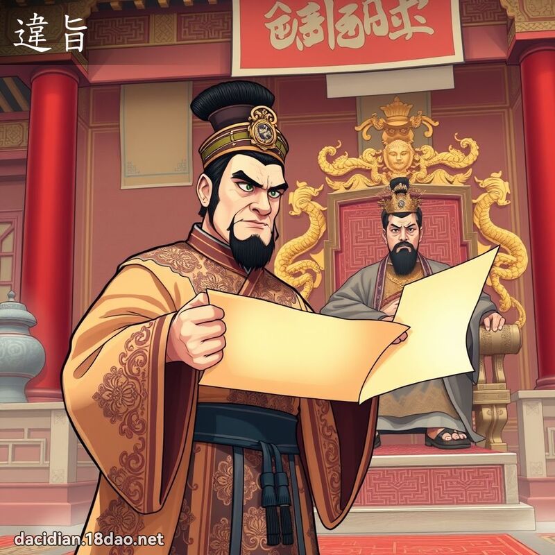 违旨 - 国语大辞典配图