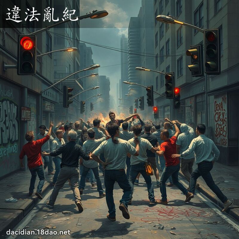 違法亂紀 - 國語大辭典配圖
