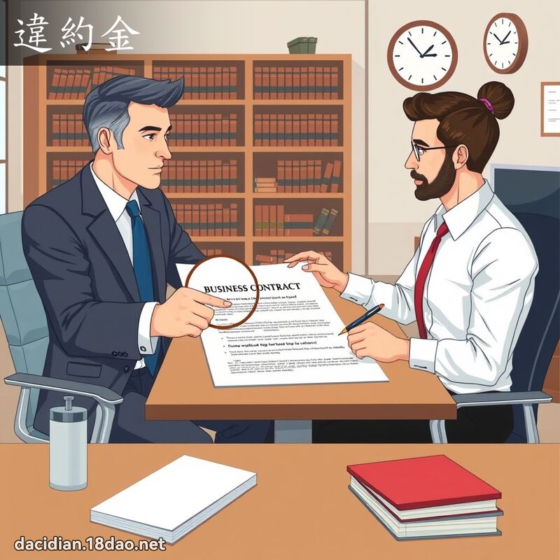 违约金 - 国语大辞典配图