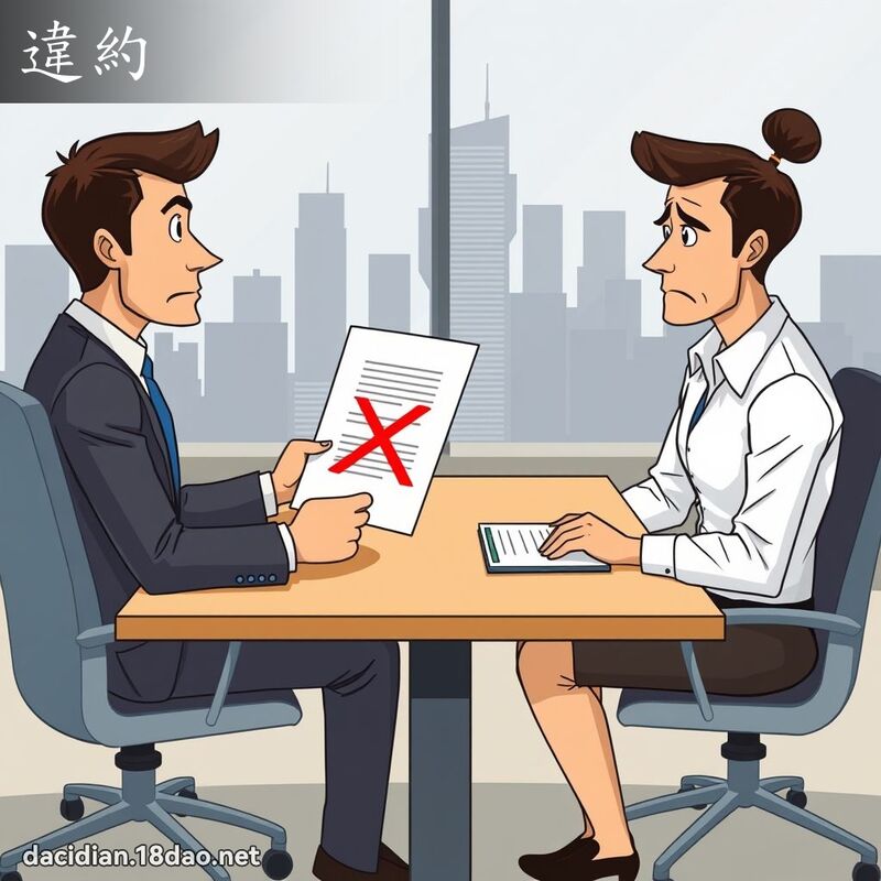 違約 - 國語大辭典配圖