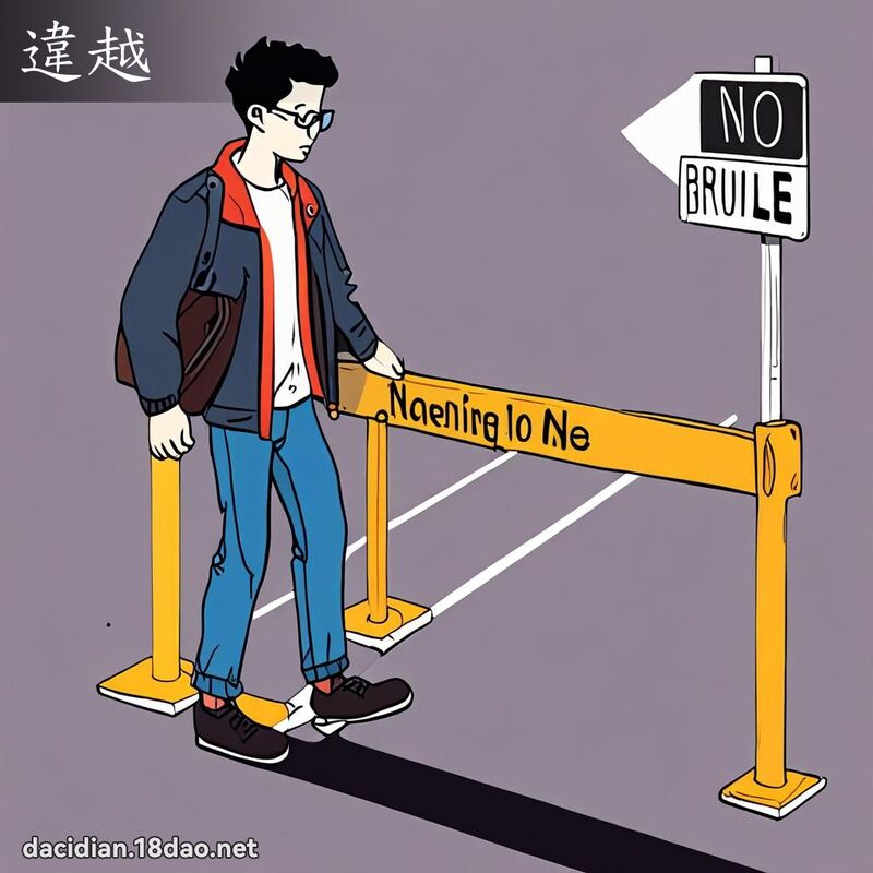 违越 - 国语大辞典配图
