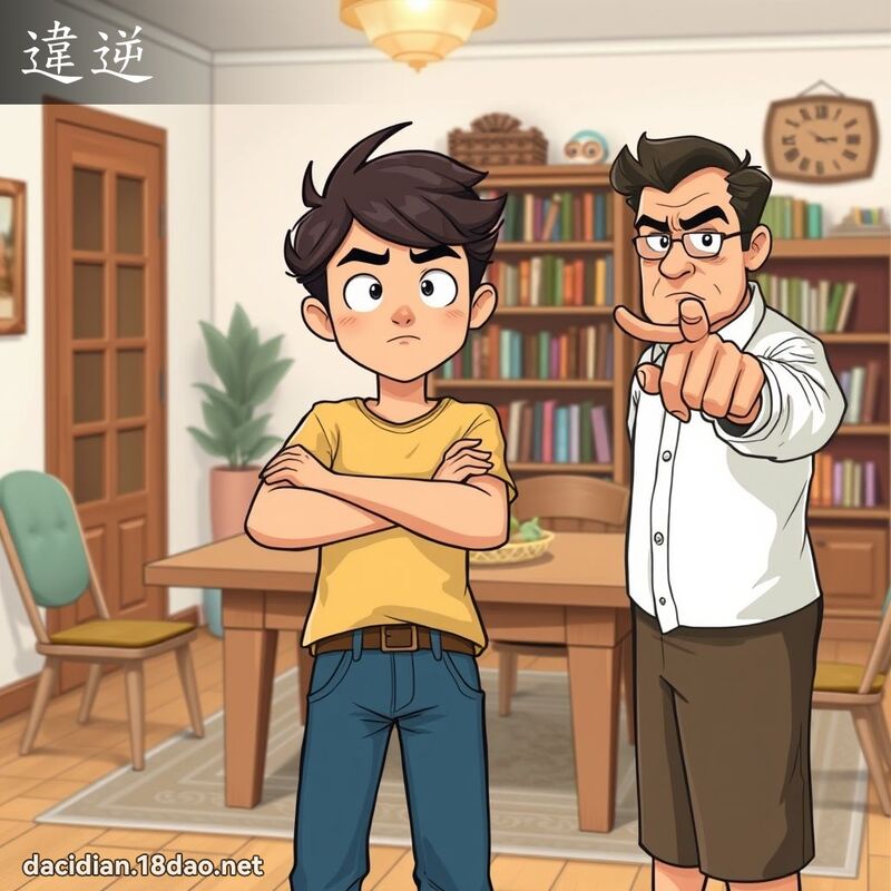 違逆 - 國語大辭典配圖