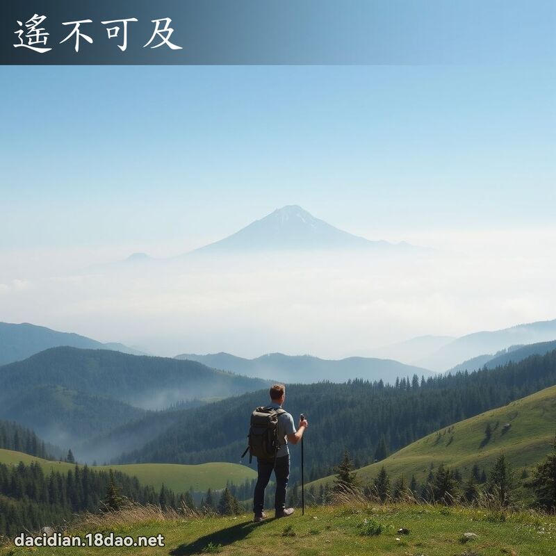 遙不可及 - 國語大辭典配圖