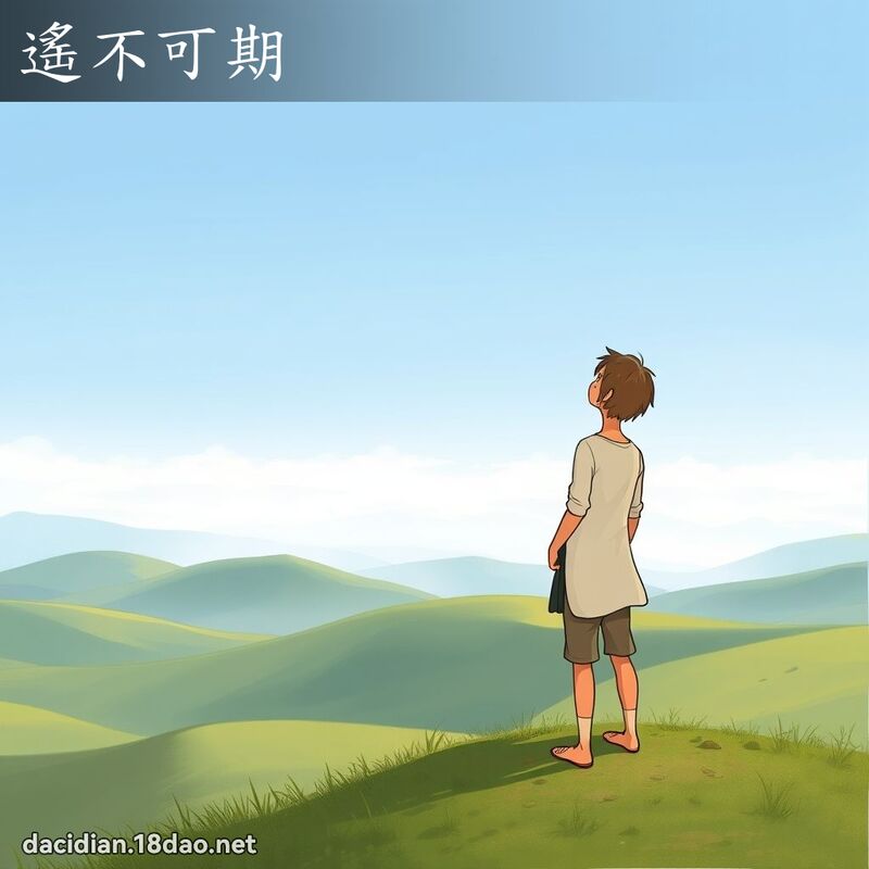 遙不可期 - 國語大辭典配圖