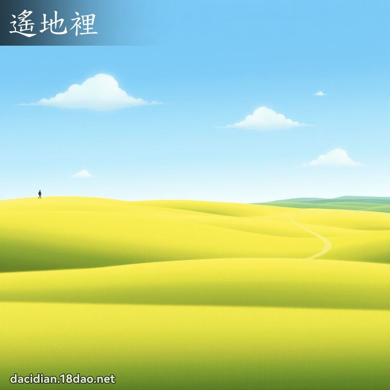 遥地里 - 国语大辞典配图