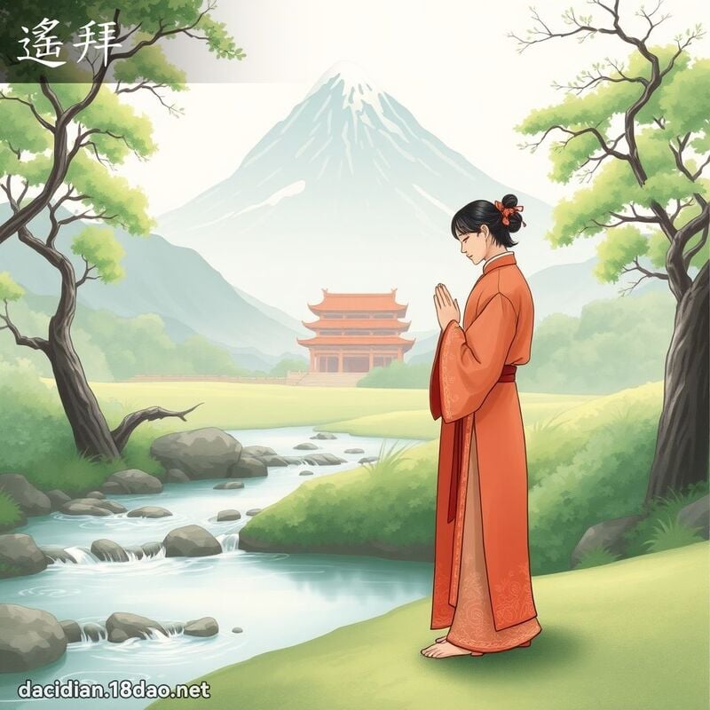 遥拜 - 国语大辞典配图