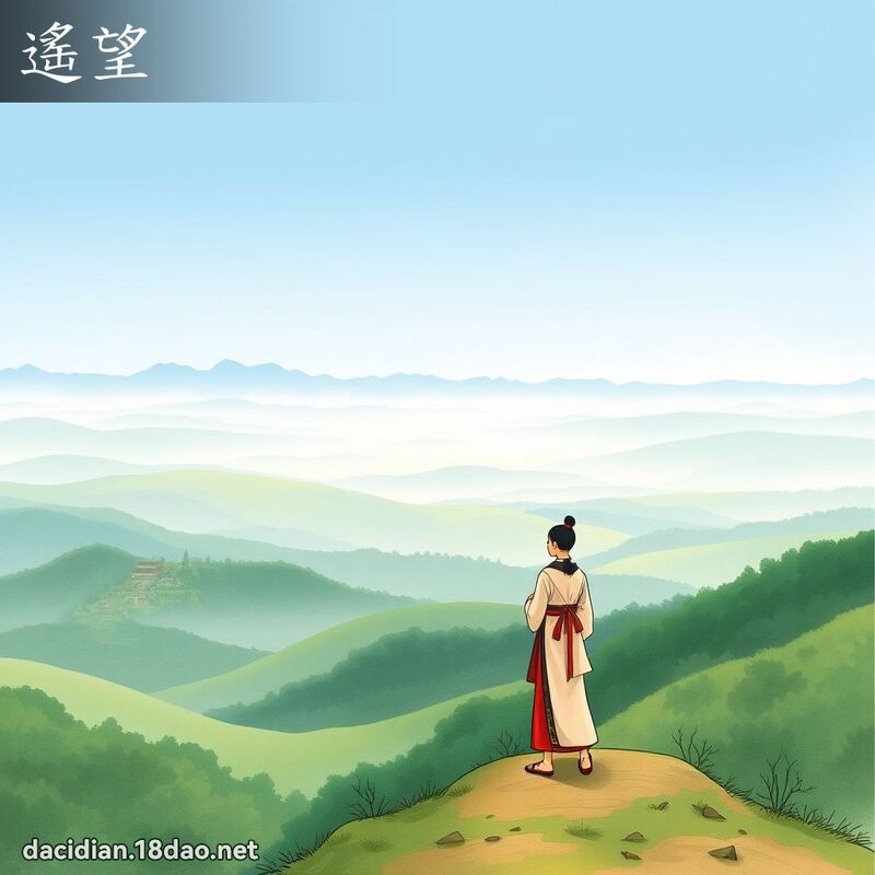 遙望 - 國語大辭典配圖