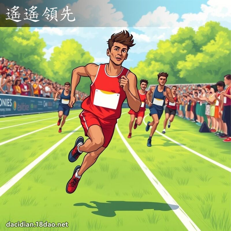 遙遙領先 - 國語大辭典配圖