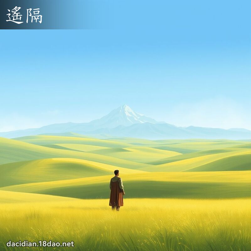 遥隔 - 国语大辞典配图