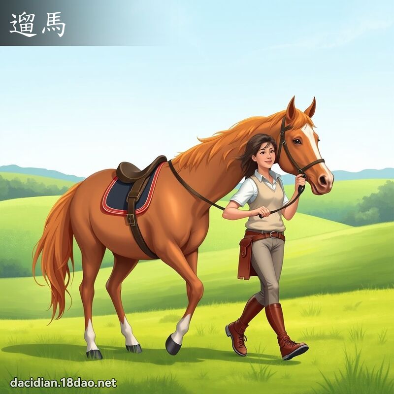 遛马 - 国语大辞典配图