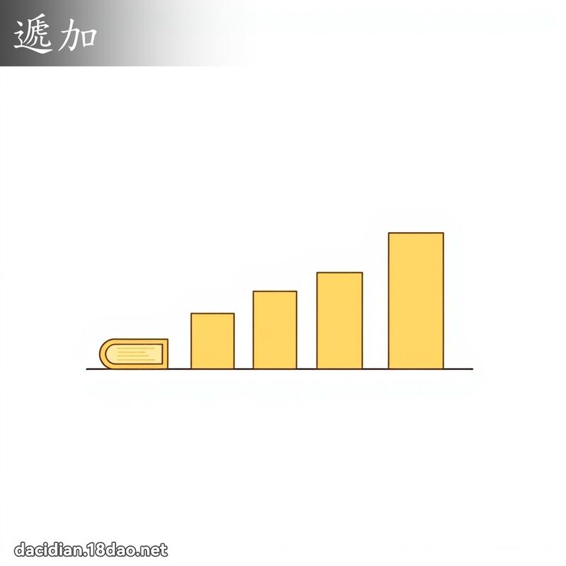 递加 - 国语大辞典配图