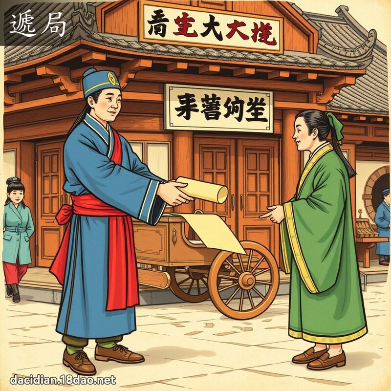遞局 - 國語大辭典配圖