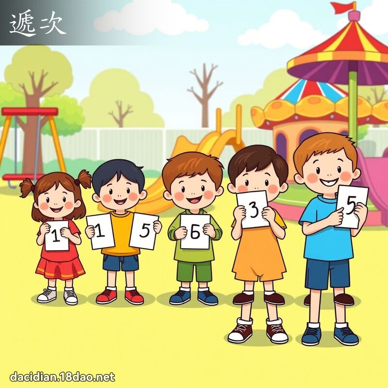 遞次 - 國語大辭典配圖