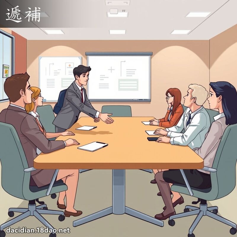 遞補 - 國語大辭典配圖