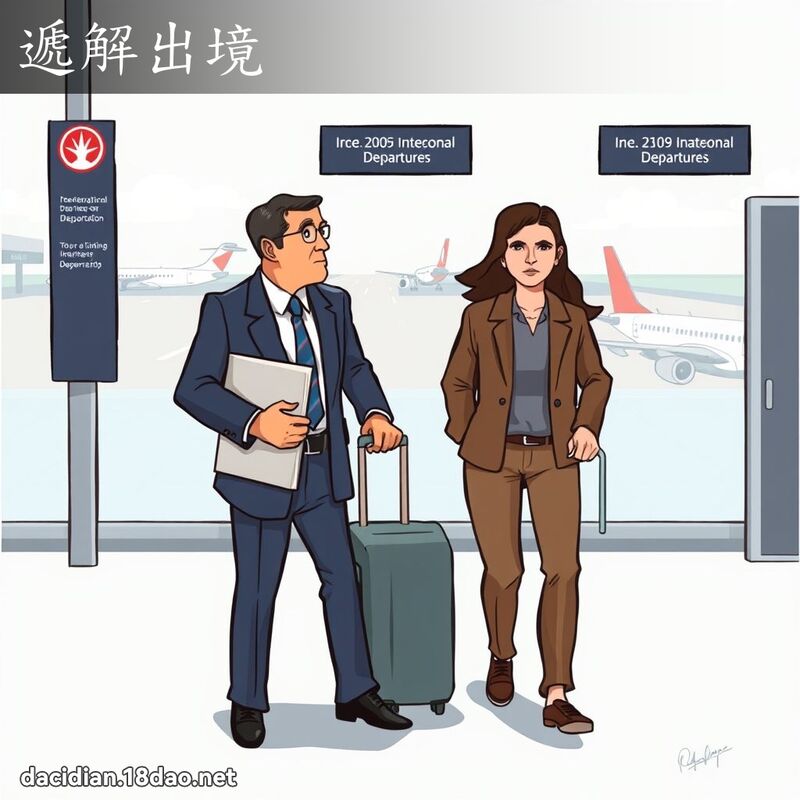 遞解出境 - 國語大辭典配圖
