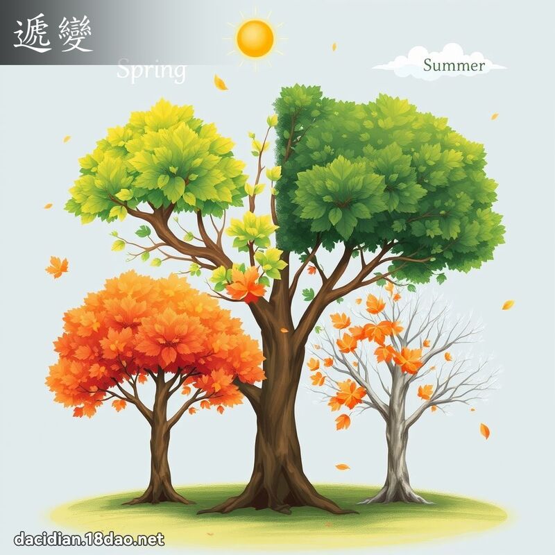 遞變 - 國語大辭典配圖