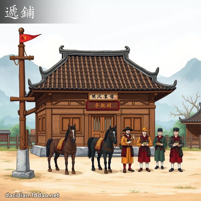 遞鋪 - 國語大辭典配圖