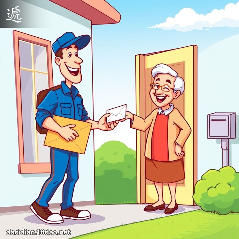 遞 - 國語大辭典配圖