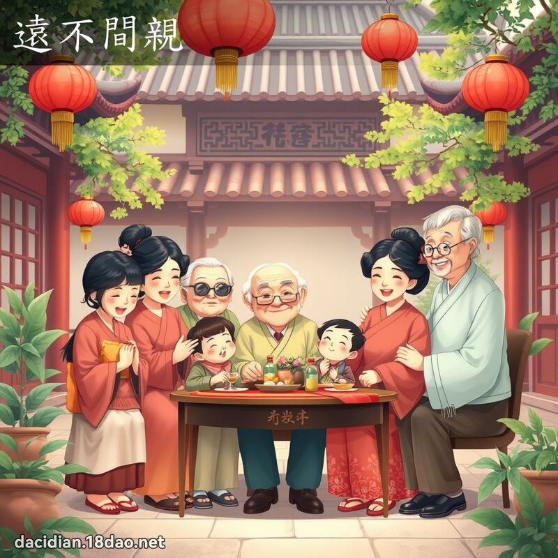 远不间亲 - 国语大辞典配图