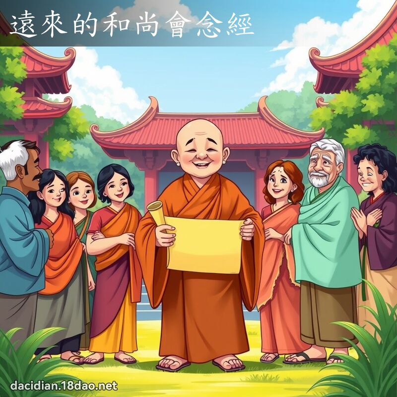 远来的和尚会念经 - 国语大辞典配图