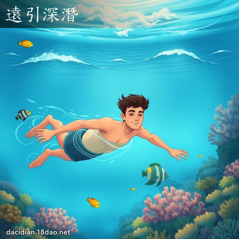 遠引深潛 - 國語大辭典配圖
