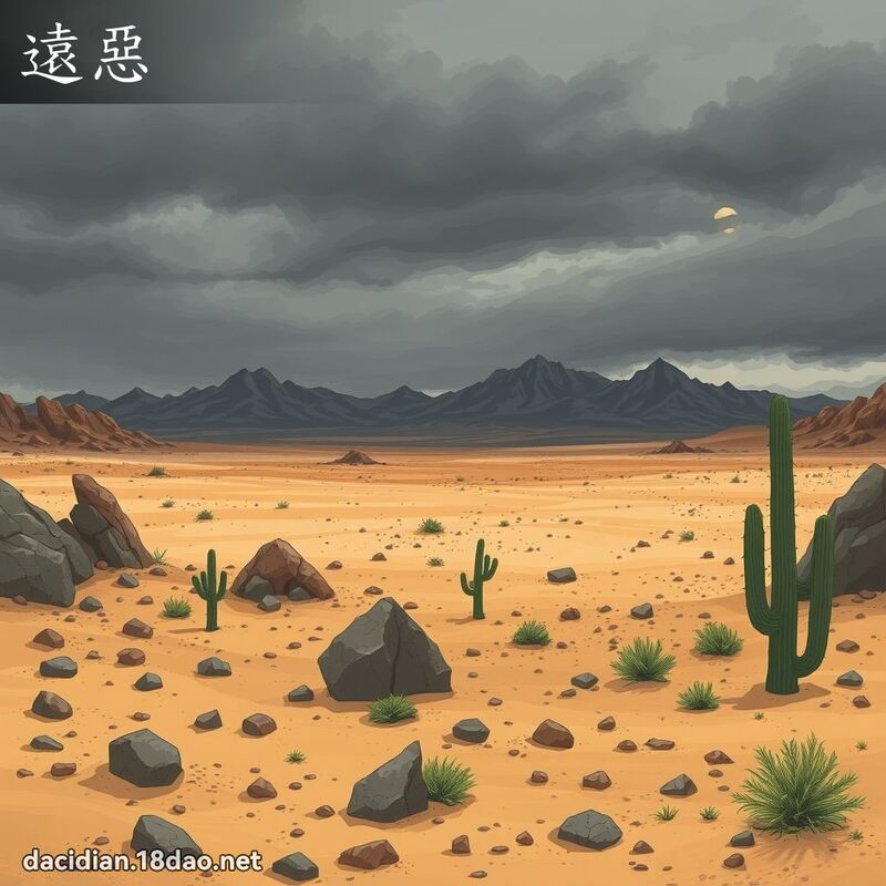 远恶 - 国语大辞典配图