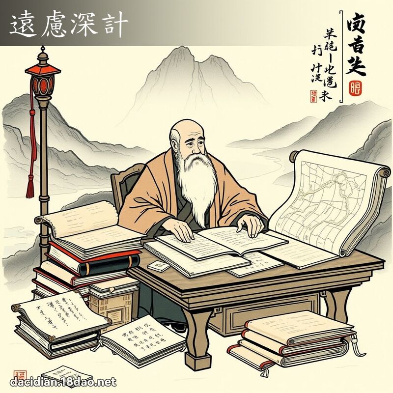 远虑深计 - 国语大辞典配图
