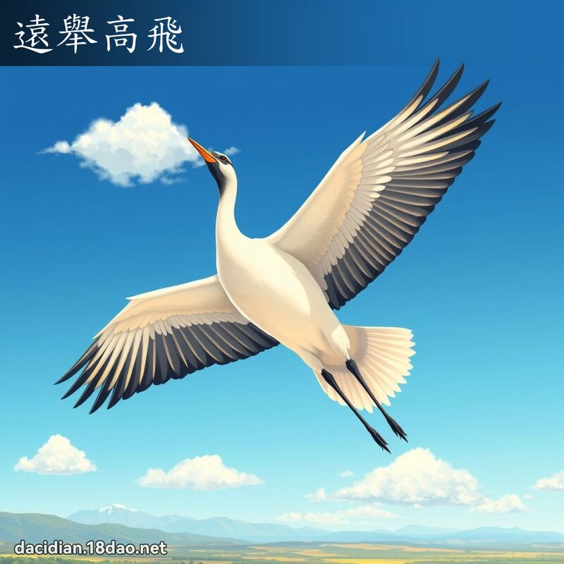 遠舉高飛 - 國語大辭典配圖