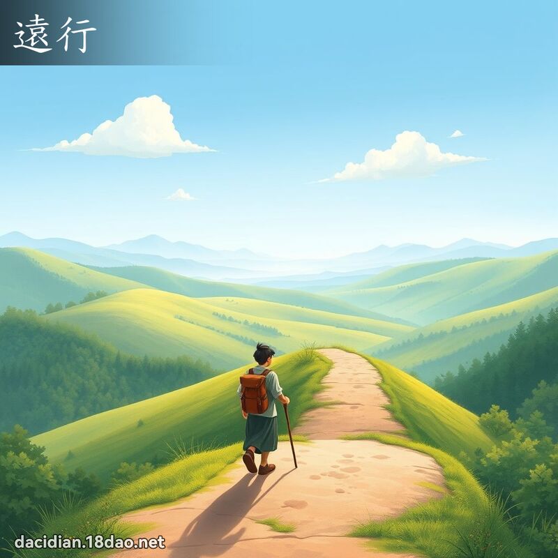 遠行 - 國語大辭典配圖