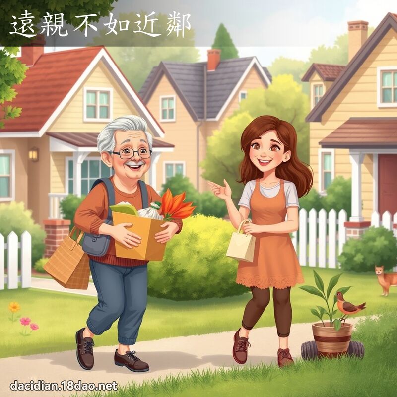 遠親不如近鄰 - 國語大辭典配圖