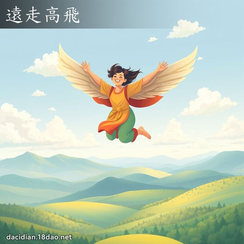遠走高飛 - 國語大辭典配圖