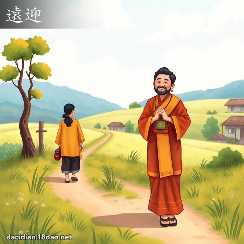 遠迎 - 國語大辭典配圖