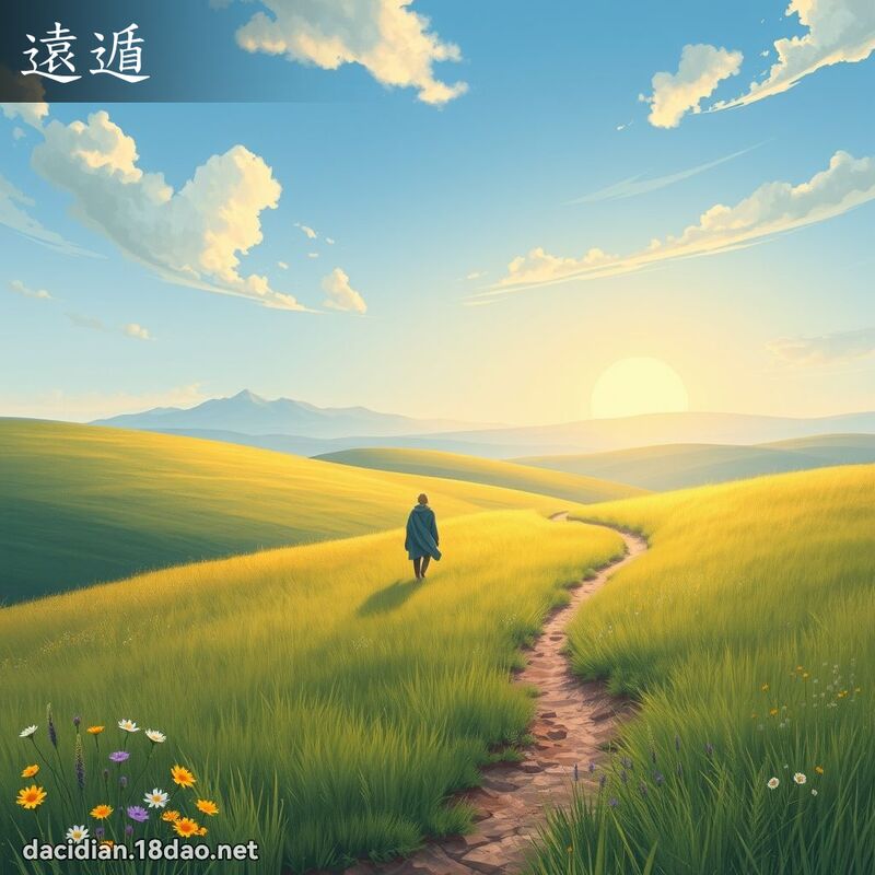 远遁 - 国语大辞典配图