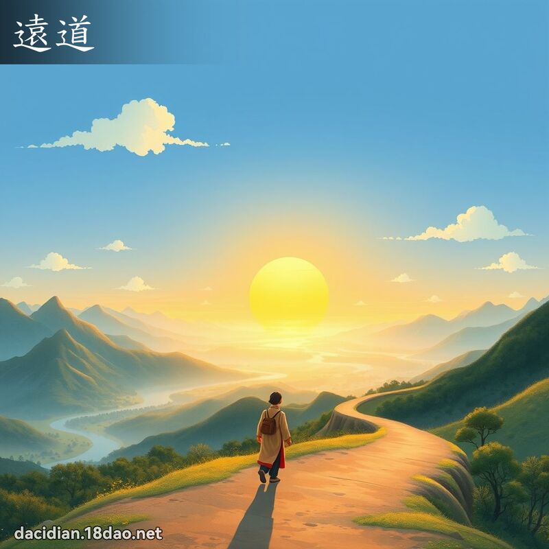 远道 - 国语大辞典配图