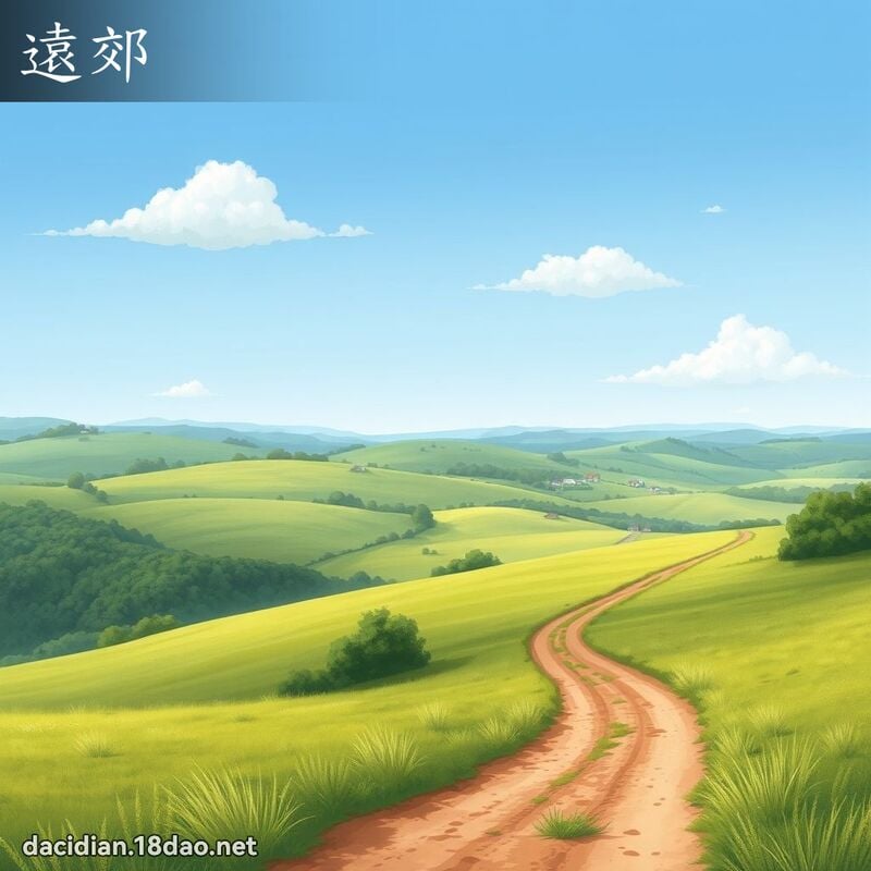 遠郊 - 國語大辭典配圖