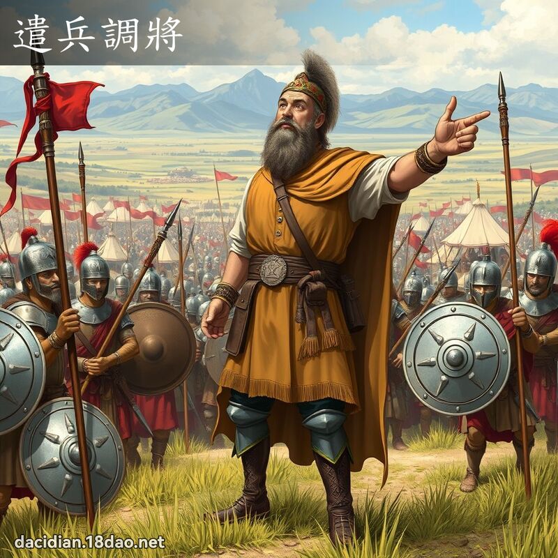 遣兵調將 - 國語大辭典配圖