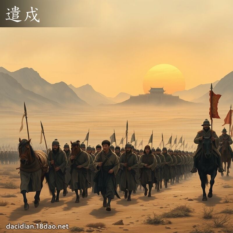 遣戍 - 國語大辭典配圖