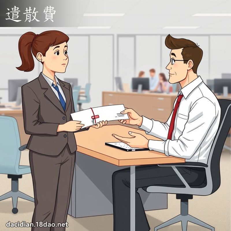 遣散费 - 国语大辞典配图