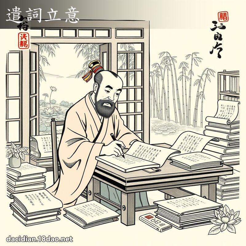 遣詞立意 - 國語大辭典配圖