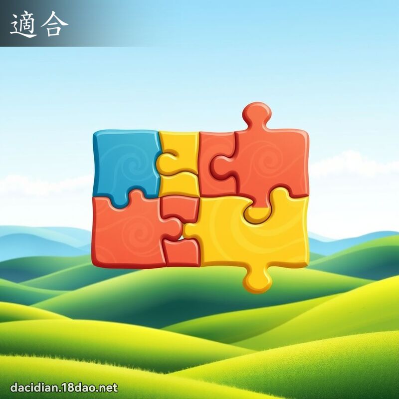 適合 - 國語大辭典配圖