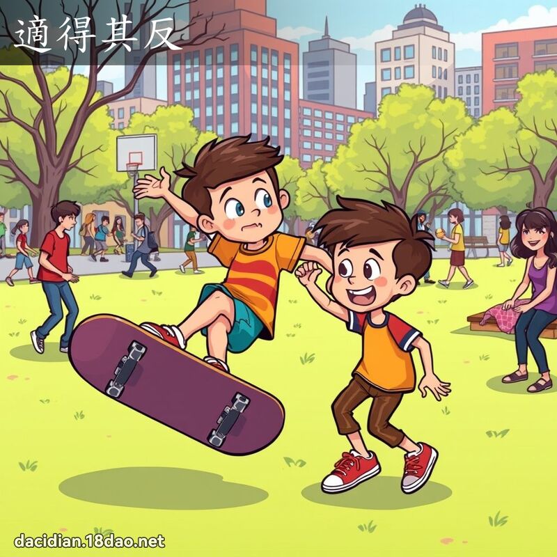 適得其反 - 國語大辭典配圖