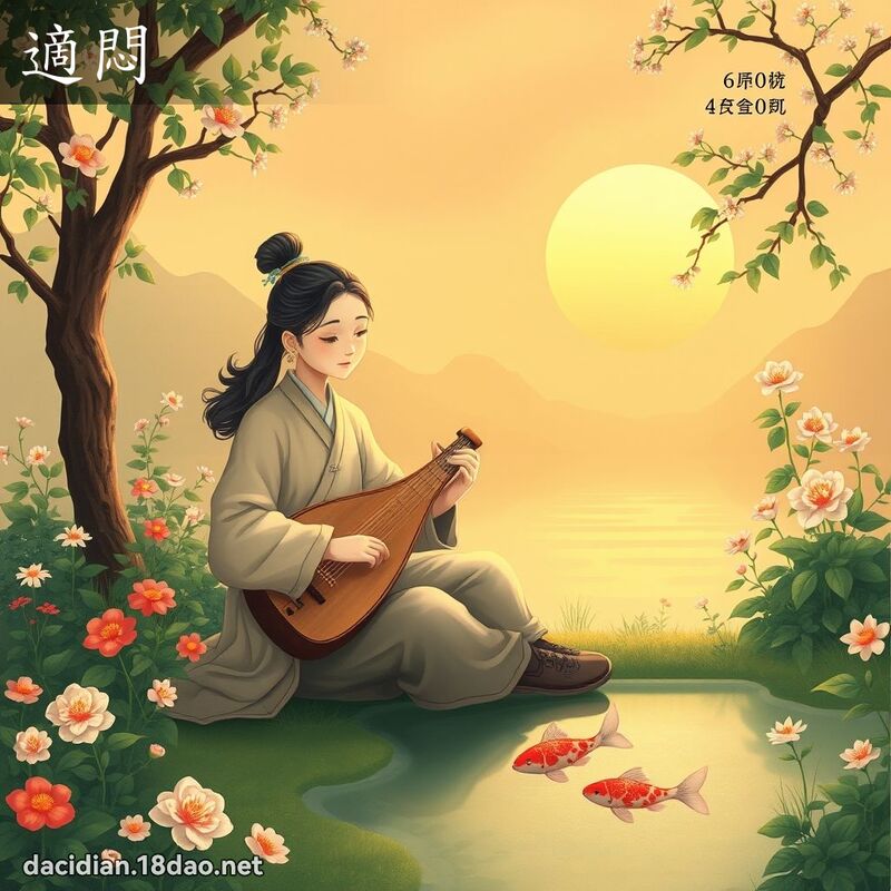 適闷 - 国语大辞典配图