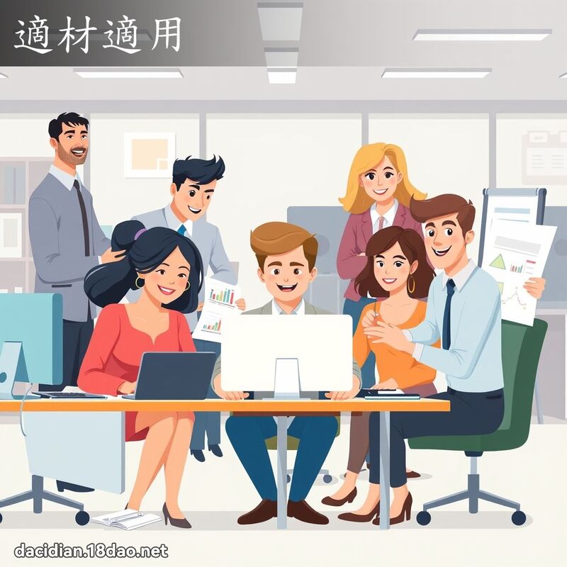 適材適用 - 國語大辭典配圖