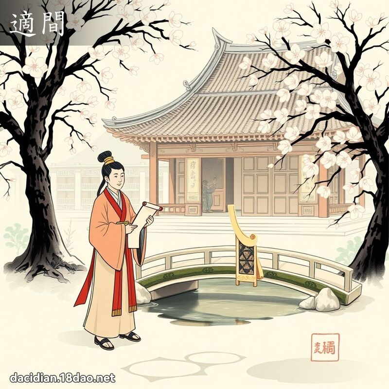 適間 - 國語大辭典配圖