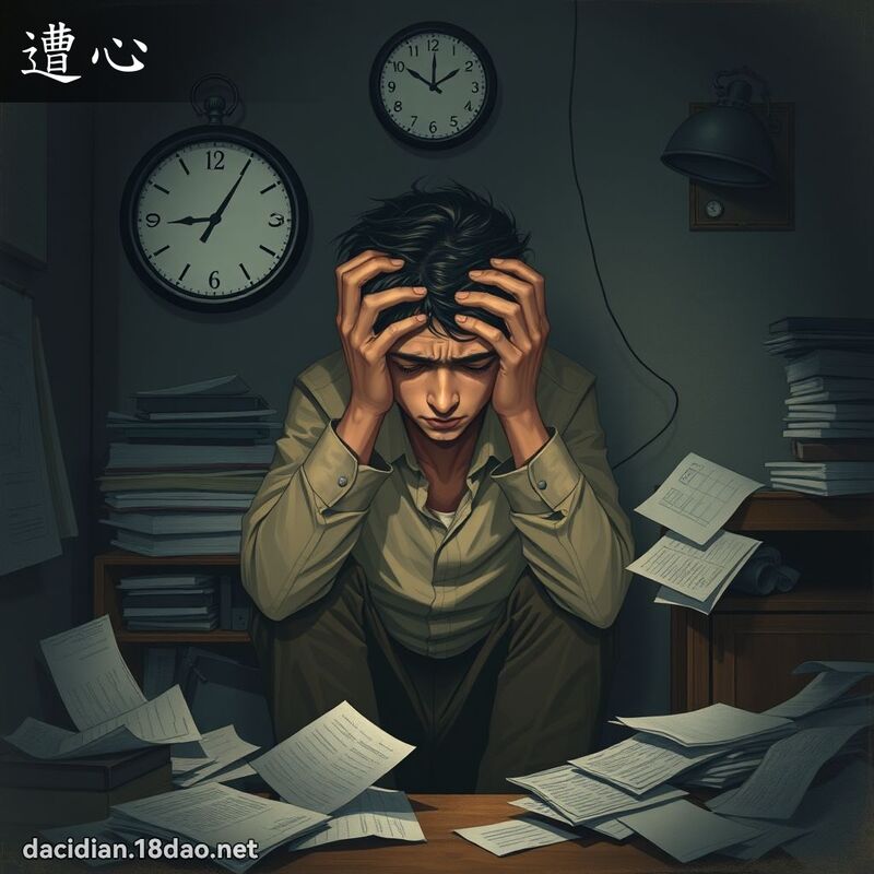 遭心 - 國語大辭典配圖