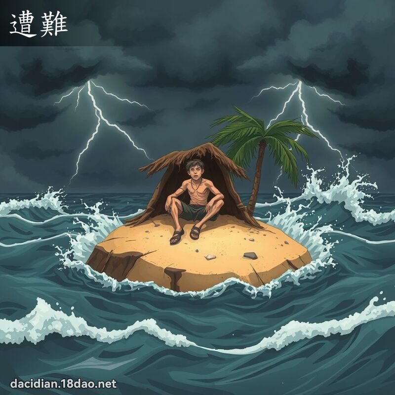 遭難 - 國語大辭典配圖