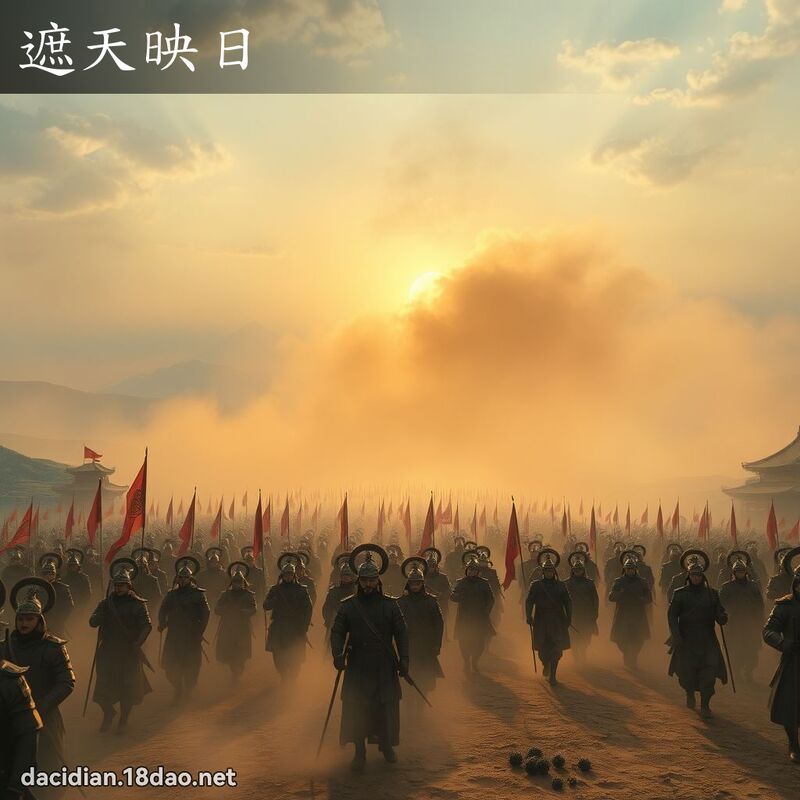 遮天映日 - 國語大辭典配圖