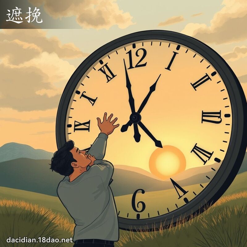 遮挽 - 国语大辞典配图